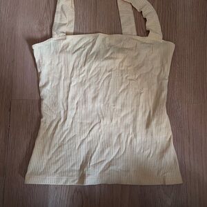 Reformation Yellow Ribbed Top